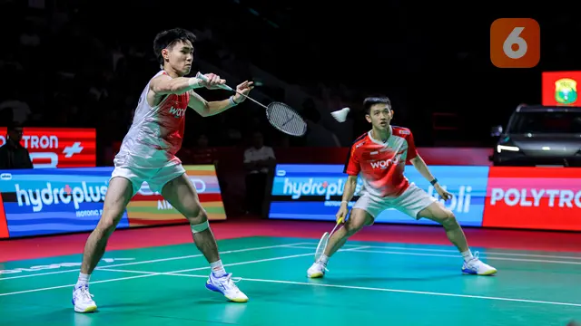 Foto: Raymond/Joaquin Wakili Ganda Putra Indonesia di Final Indonesia Open setelah Tumbangkan Sabar/Reza