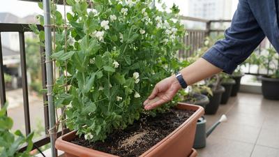 Cara Menanam Kacang Kapri di Pekarangan dengan Ajir Bertingkat, Hemat Lahan dan Mudah Dirawat