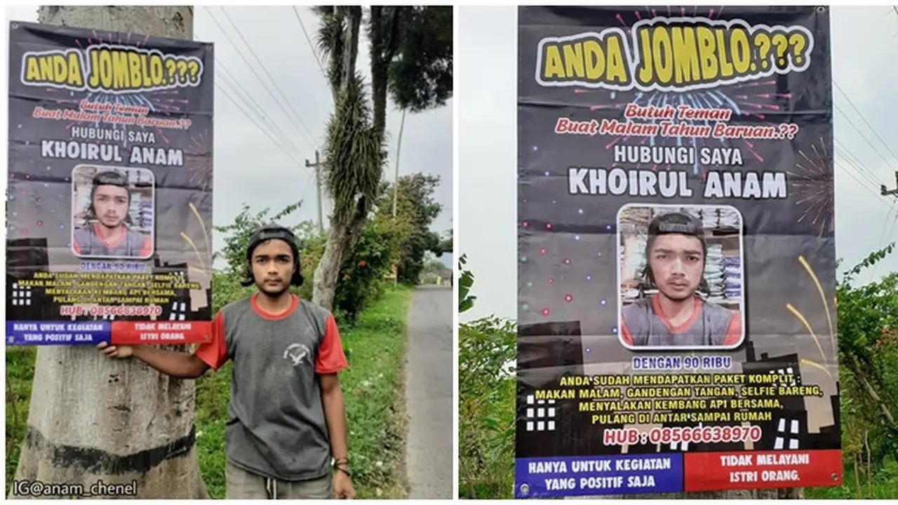 Pria Magelang Viral Buka Jasa Teman Kencan Tahun Baru, Berapa Tarifnya?