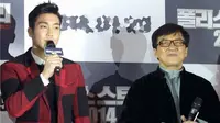 Siwon yang merupakan personel Super Junior bersama aktor Tiongkok Jackie Chan siap melakukan promosi film terbaru.