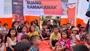 Anak-anak penyintas bencana banjir dan longsor di Tapanuli Tengah, Sumut. Foto: WVI.