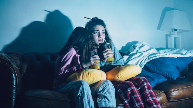 Watching Horror Movie