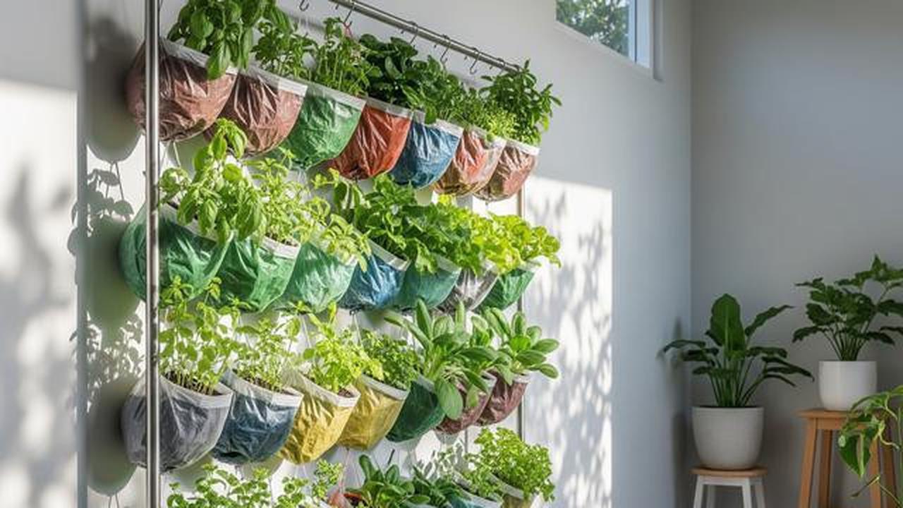 9 Desain Kebun Sayur Vertikal dari Kantong Kresek, Solusi Mandiri Pangan di Lahan Sempit