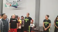 Menpora Kunjungi Pelatnas Basket Putri (Liputan6.com/Panji)
