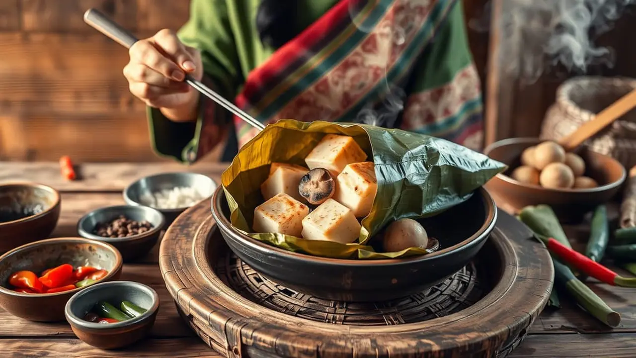 resep pepes tahu jamur