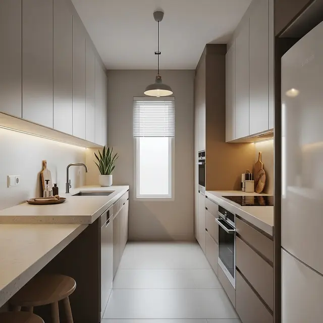 9 Desain Dapur Minimalis dengan Kitchen Set Dua Sisi