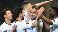 Laga Frosinone vs Inter Milan berakhir untuk kemenangan Inter Milan 3-1. (AFP/Miguel Medina)