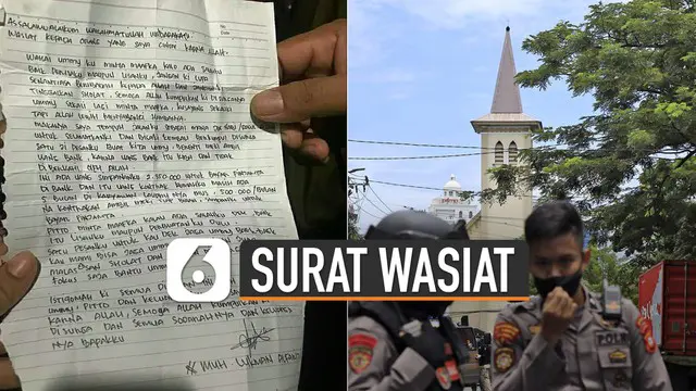 VIDEO: Surat Wasiat Bomber Katedral Makassar, Titip Rp 2 Juta Untuk Ibu