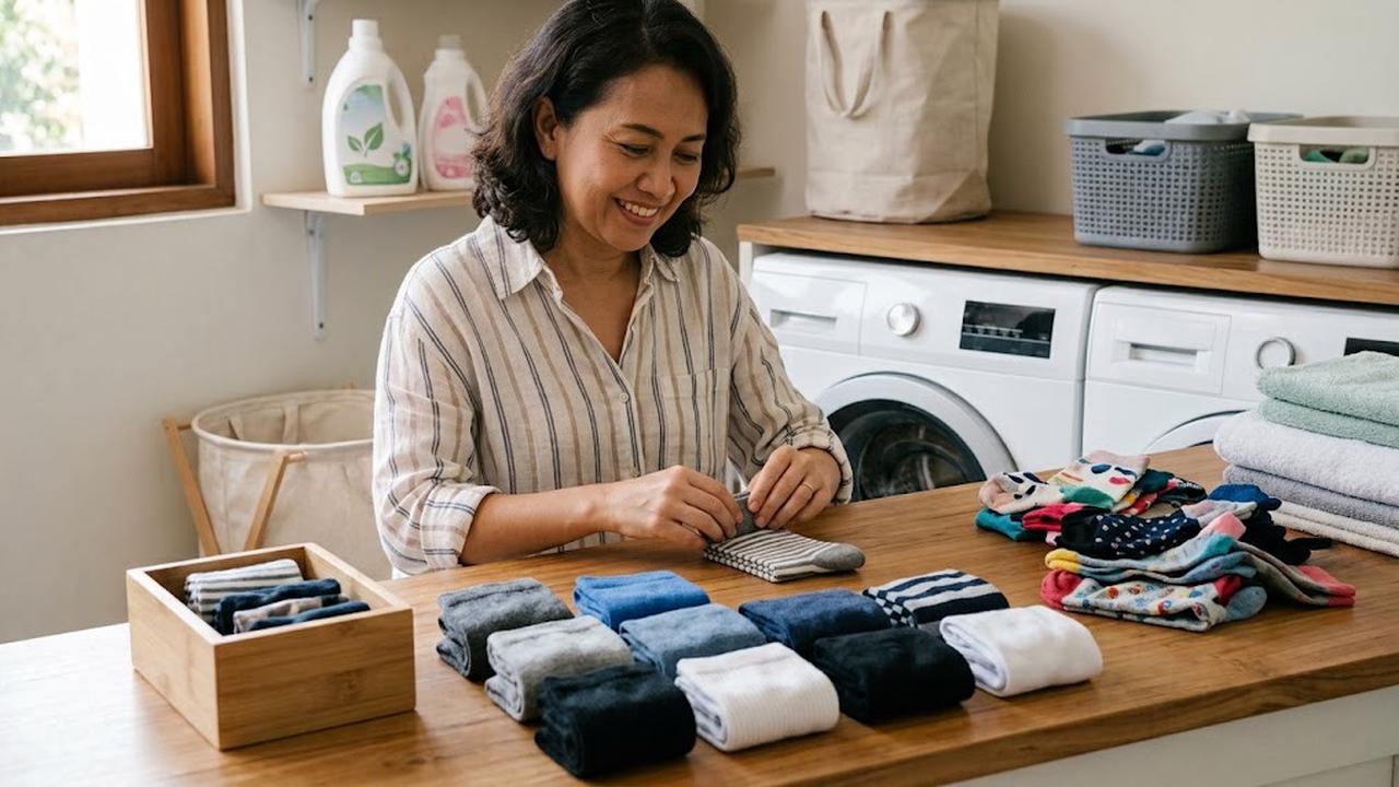 Cara Menata Kaos Kaki agar Tidak Kehilangan Pasangannya/AI Generated