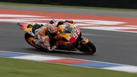 Marquez Malu Jatuh di Hadapan Rossi