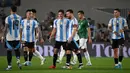 Kemenangan atas Bolivia membuat Argentina kian kokoh di puncak klasemen sementara dengan 22 poin dari 10 pertandingan. (Luis ROBAYO/AFP)