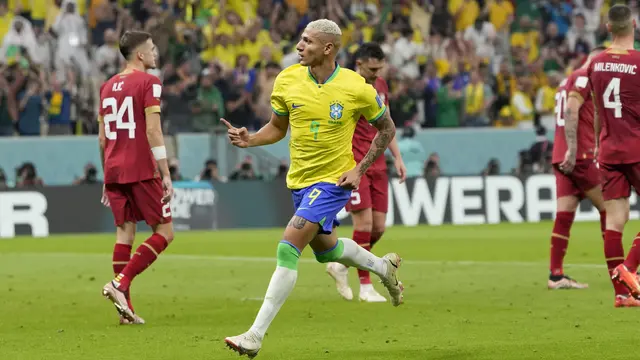 Gol Akrobatik Richarlison Hiasi Kemenangan Brasil atas Serbia
