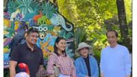 Libur Lebaran di Bali Zoo, Jokowi Ajak Cucu dan Beri Makan Satwa.&nbsp; foto: Youtube&nbsp;@BaliZooOfficial&bull;