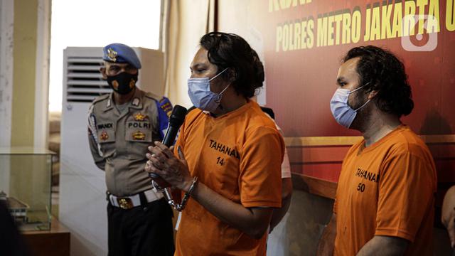 FOTO: Vokalis Deadsquad Dihadirkan saat Rilis Penyalahgunaan Narkoba