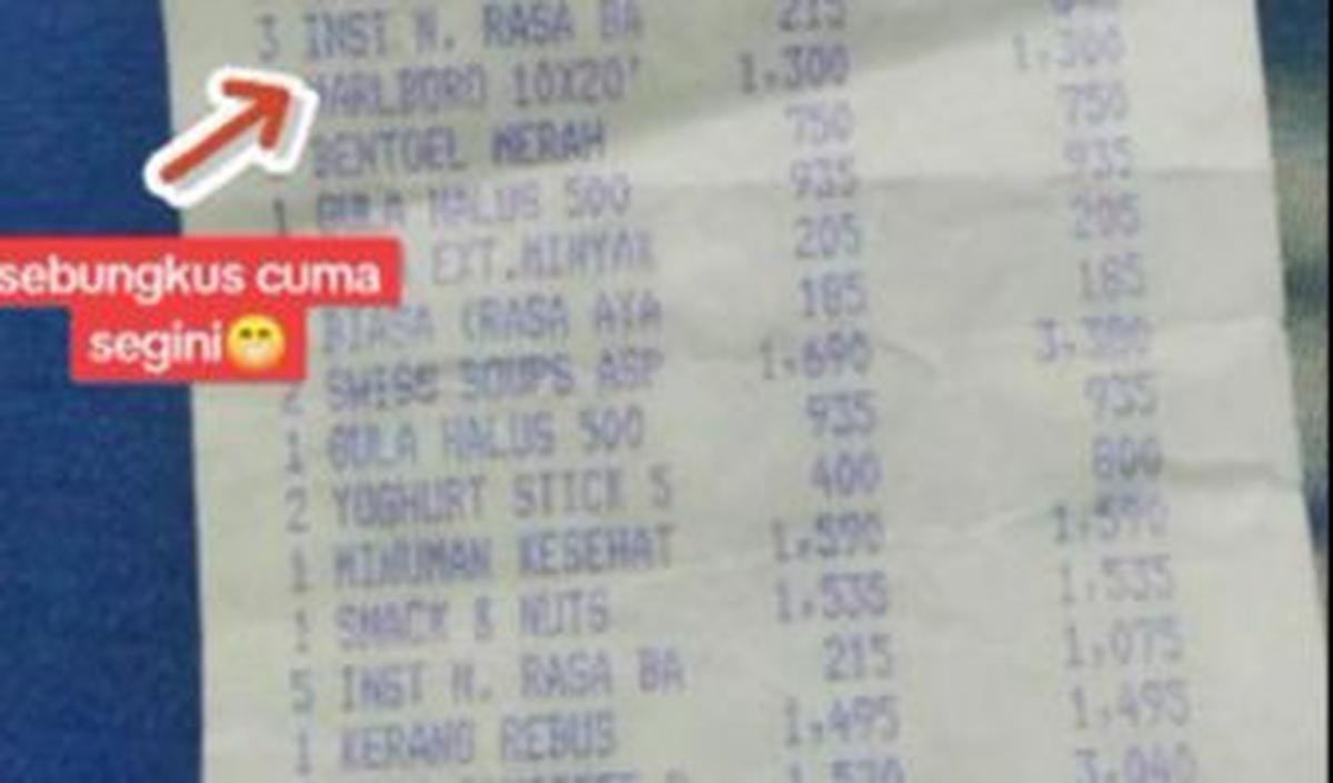“Sebungkus cuma segini,” tulis keterangan dalam potret unggahan akun. <br>