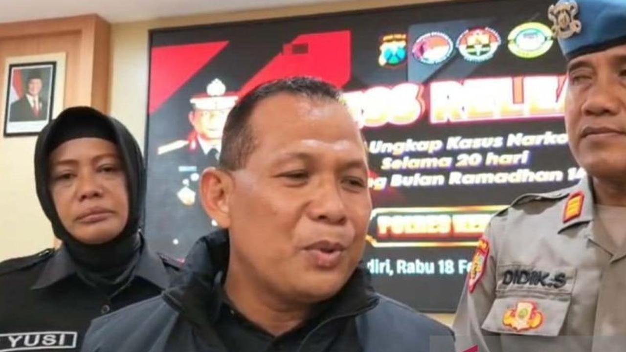 Polres Kediri Ungkap 22 Kasus Narkoba, 26 Tersangka Diamankan Jelang Ramadhan
