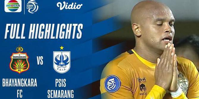 VIDEO Highlights BRI Liga 1: Bhayangkara FC Vs PSIS Semarang Berakhir Imbang, Diwarnai 1 Kartu Merah