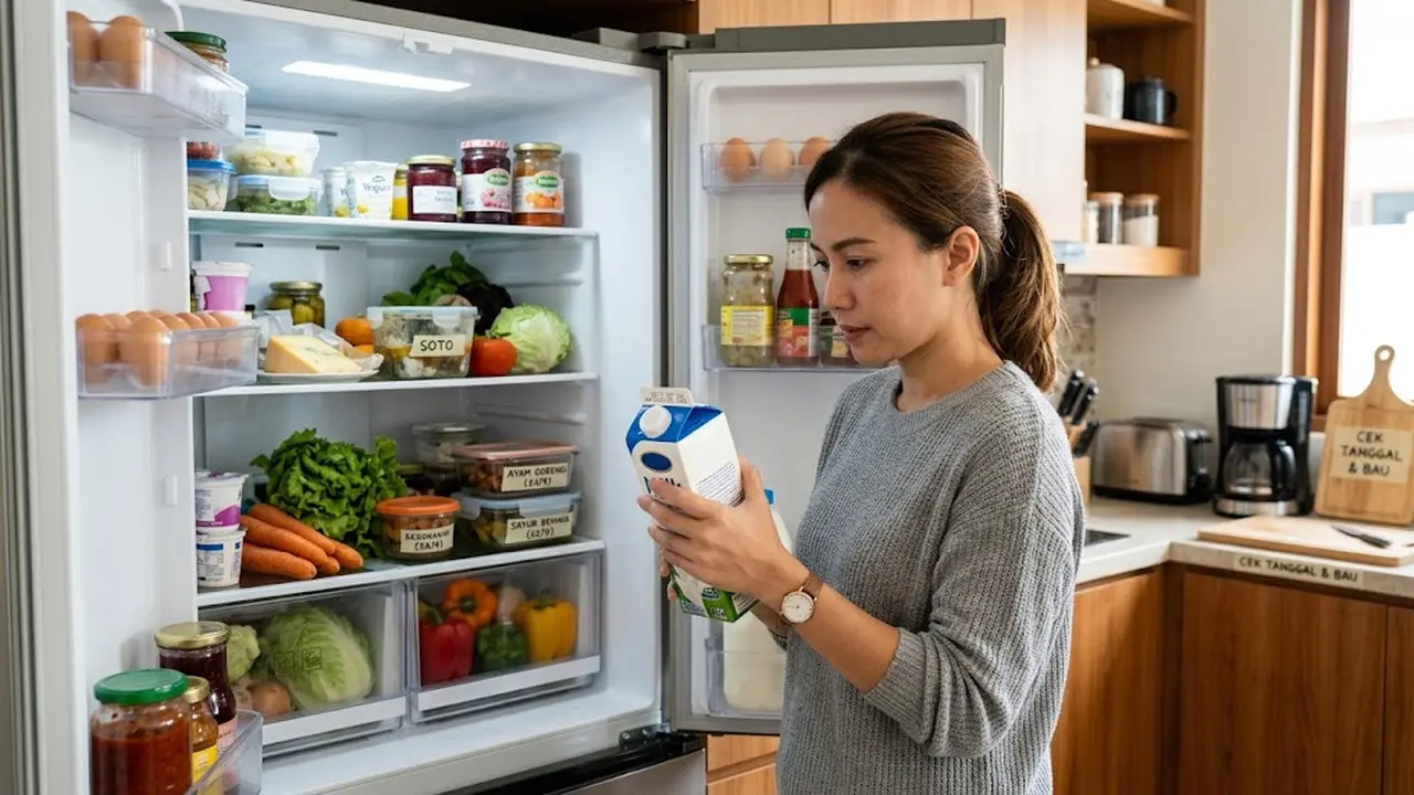 Cara Mengetahui Makanan di Kulkas Masih Aman Dimakan/AI Generated