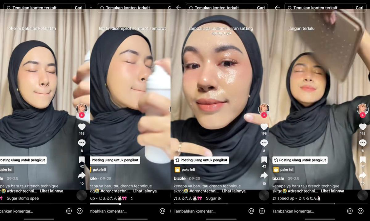 Make Up Awet dengan Drench Technique: Cara Mengaplikasikan