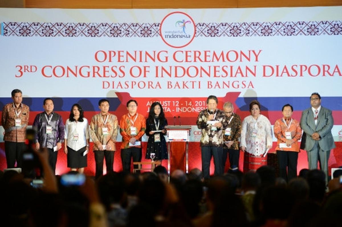 Tabuh beduk, Jusuf Kalla resmi buka Kongres Diaspora Indonesia