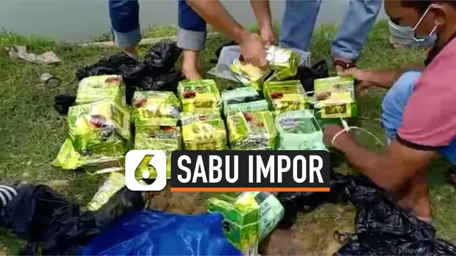 VIDEO: BNN Temukan 30 Kilogram Sabu Dikubur di Tepi Tambak