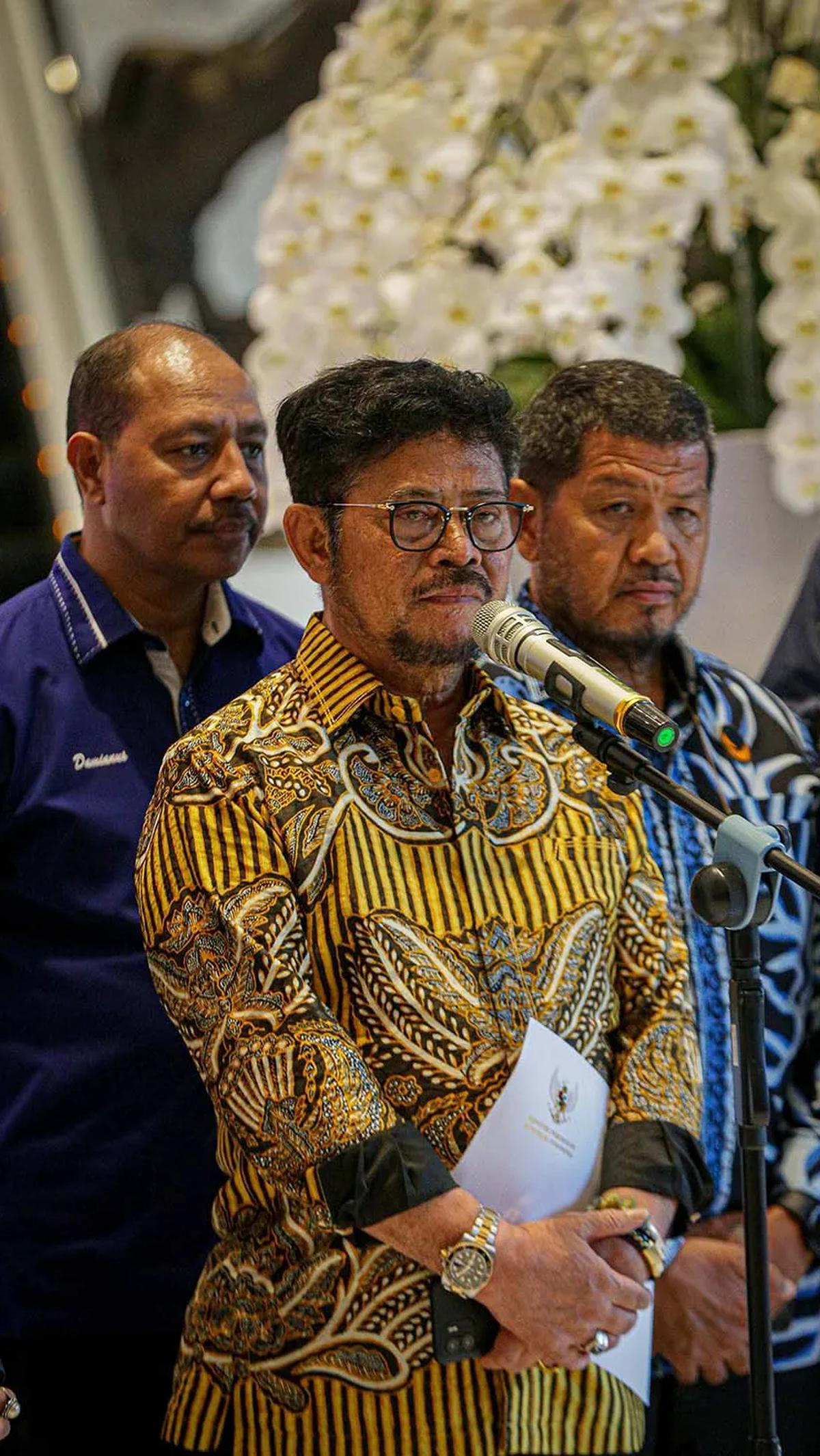 Dalam kesempatan itu, SYL tidak bicara soal kasus dugaan korupsi dan isu pengunduran dirinya dari kursi Mentan, melainkan blak-blakan soal kasus pemerasan.