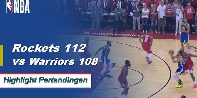 Cuplikan Pertandingan NBA : Rockets 112 vs Warriors 108