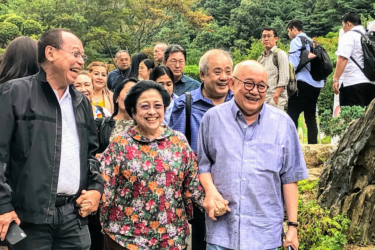 Presiden kelima RI Megawati Soekarnoputri di Korea Selatan.