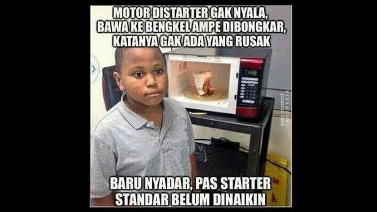 Meme seputar motor matik yang terlampau canggih (ist)