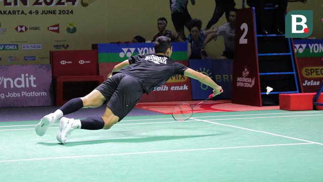 Jonatan Christie di Indonesia Open 2024