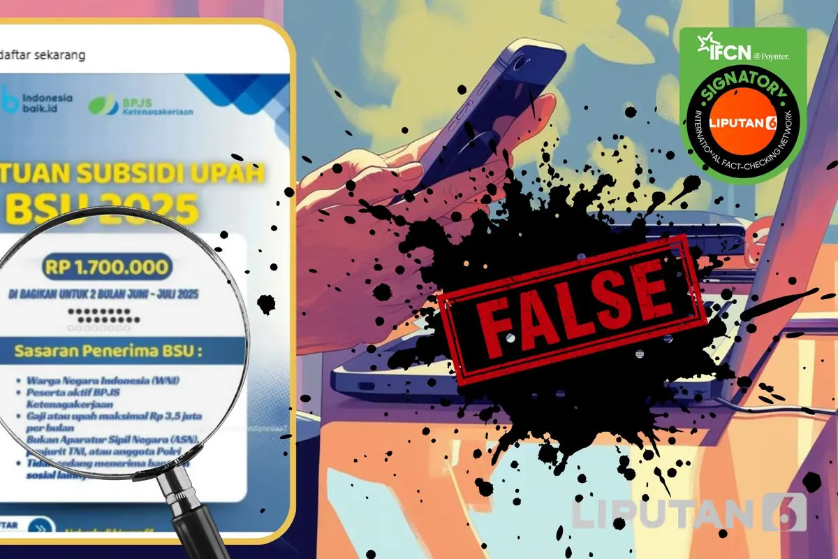 Tangkapan layar  klaim link pendaftaran BSU bagi yang belum dapat bantuan