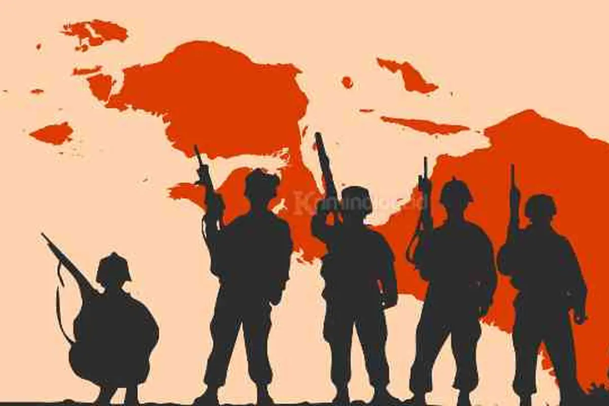 KKB Papua Kembalikan 4 Senjata Api Milik TNI