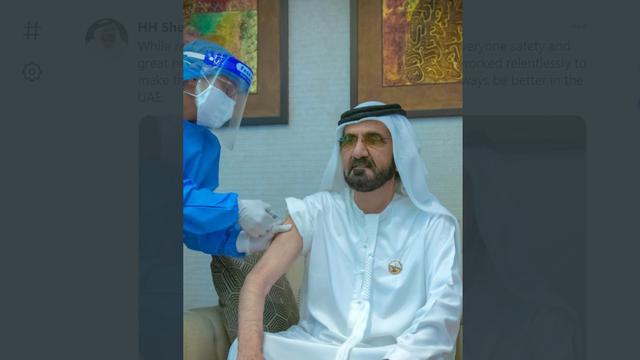 Perdana Menteri UEA Sheikh Mohammed mendapat vaksin COVID-19.