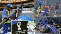 Kematian pekerja di Qatar. Pic: Daily Mail