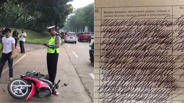 Catatan Polisi Buatan Warganet untuk Pria yang Ngamuk Saat Ditilang