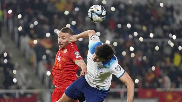 Foto: Melihat Aksi Harry Maguire saat Timnas Inggris Melawan Makedonia Utara di Kualifikasi Euro 2024