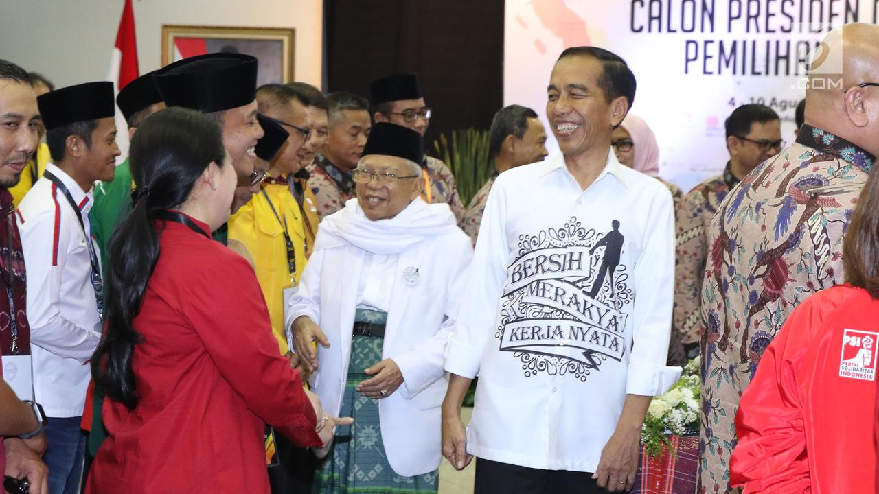 Jokowi-Maruf Amin Daftar Capres Pilpres 2019