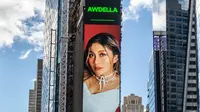 Wajahnya Terpampang di Billboard New York Times Square, Awdella: Tidak Pernah Terpikirkan Sebelumnya