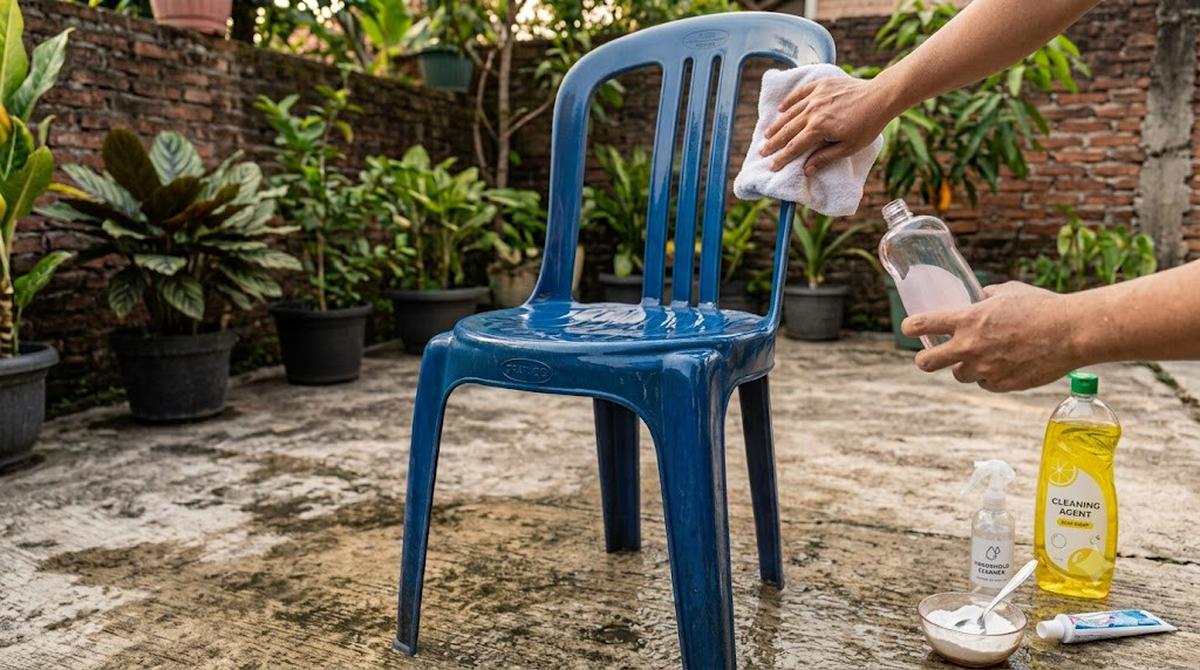 Cara Membersihkan Kursi Plastik Kusam