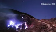 Blue Fire Muncul di Kawah Manuk, Badan Geologi Ingatkan Ancaman Gas Beracun