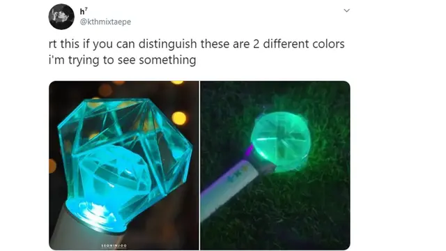 Lightstick SHINee dan TXT (Twitter/ kthmixtaepe)