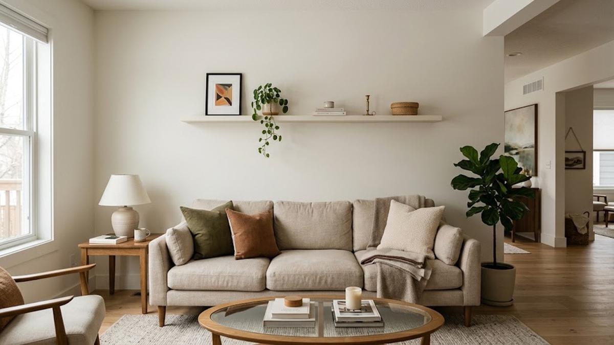 7 Model Rak Tipis untuk Dinding Belakang Sofa, Sentuhan Kecil yang Membuat Ruangan Terasa Berbeda
