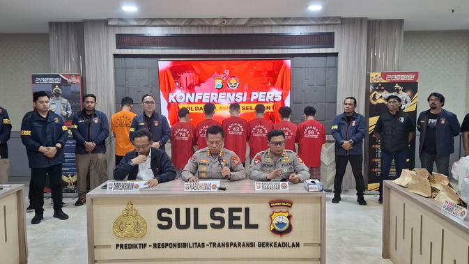 Makassar Diguncang: 6 Remaja Pembakar Belasan Rumah Saat Tawuran Ditangkap, Terbukti Narkoba