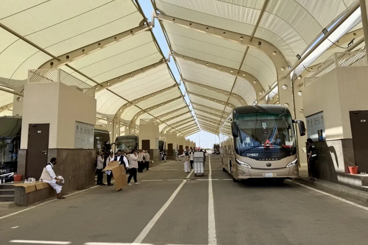 Terminal Hijrah yang merupakan cek pemeriksaan pertama bus jemaah haji Indonesia dari Makkah ke Madinah.