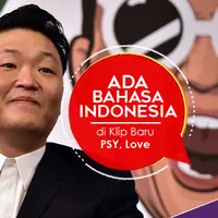 Klip terbaru PSY bertajuk Love menyisipkan kata-kata bahasa Indonesia di dalamnya. (Foto: AFP/Jung Yeon Je, Desain: Nurman Abdul Hakim/Bintang.com)