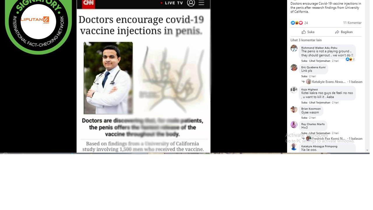 Klaim dokter desak suntik vaksin covid-19 pada pria di penis