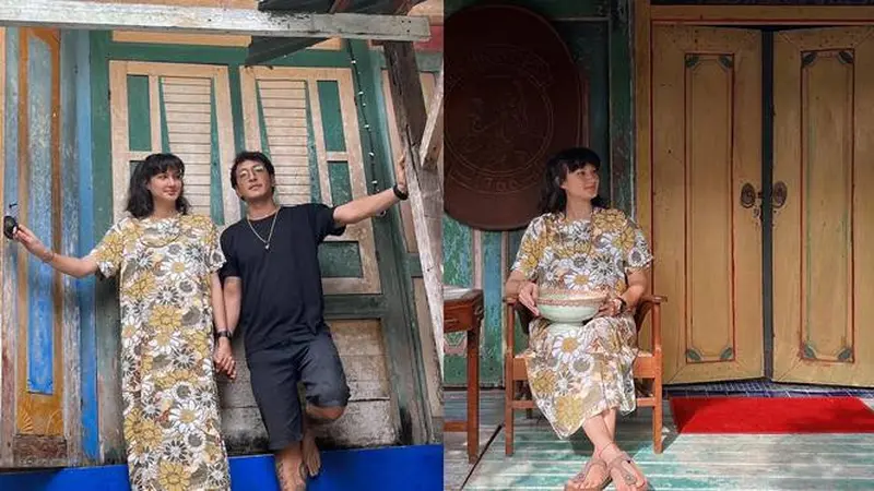 6 Momen Seru Nadine Chandrawinata dan Dimas Anggara Travelling Saat Hamil Besar