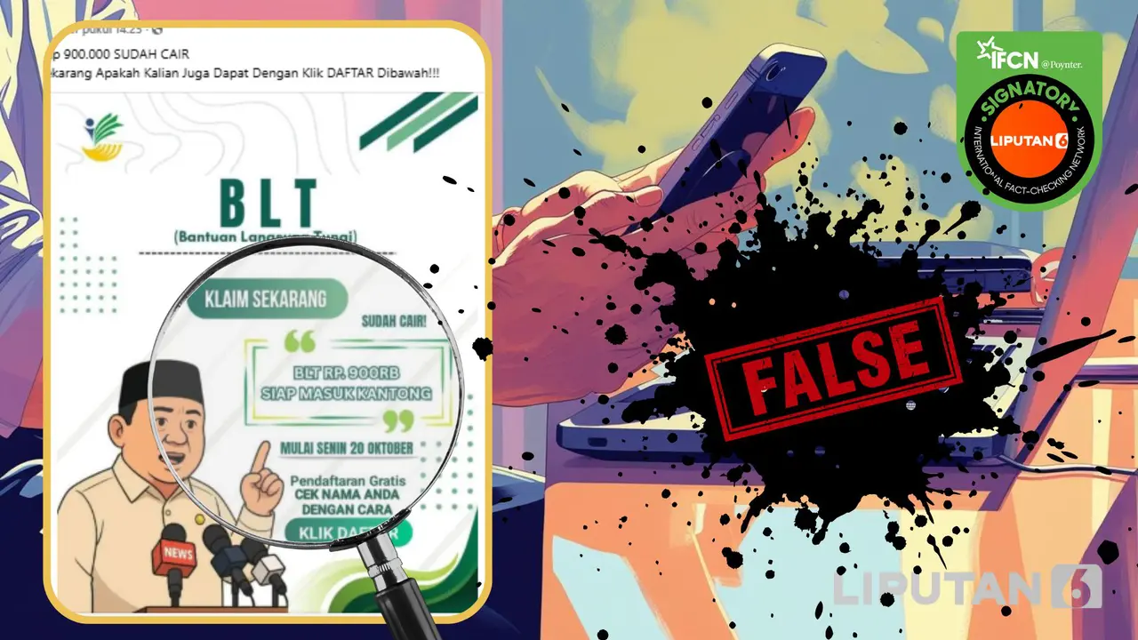 Penelusuran klaim link untuk cek status penerima Bansos BLT Rp 900 ribu