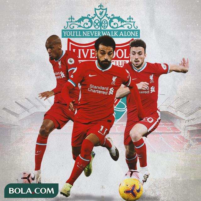 Liverpool - Fabinho, Mohamed Salah, Diogo Jota