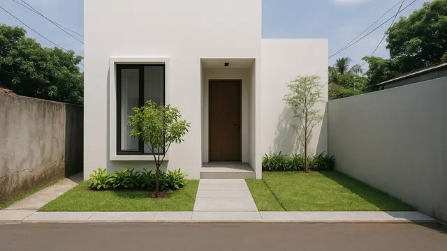 Gambar Rumah Minimalis Modern 6 x12 di Lahan Sempit/Ilustrasi Gambar oleh AI